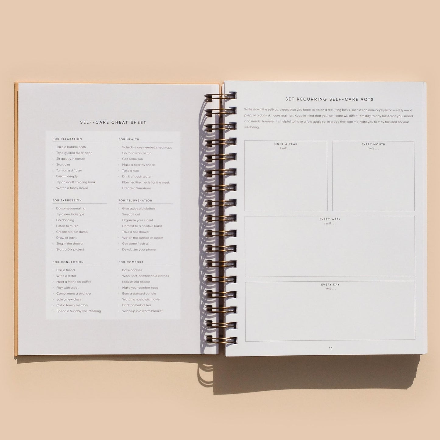 Self-Care Planner